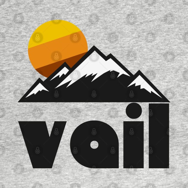 Retro Vail Colorado ))(( Tourist Souvenir Travel Design by darklordpug